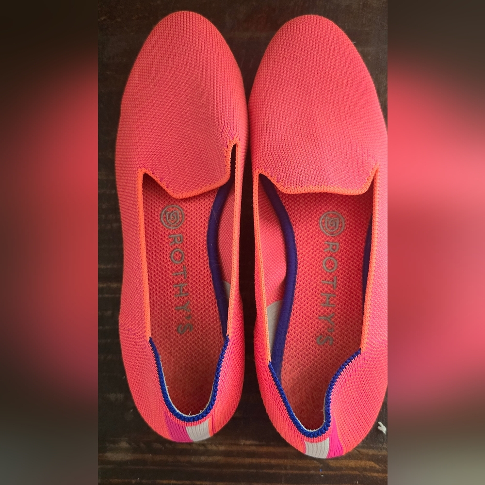 Rare Women's Flamingo Pink Rothy Loafers